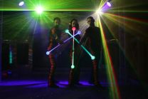 LED Show Lasershow Trio Leuchtshow Lightshow