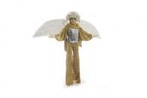 Lebende Statue living doll Goldengel