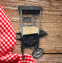 Popcornwagen schwarz mieten