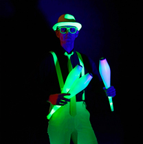 Glowshow Neonshow UV-Show Schwarzlicht Show