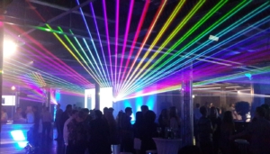 Lasershow Firmenfeier Mitarbeiterfest